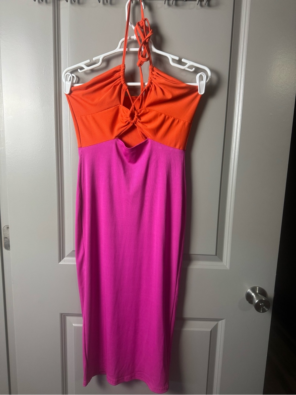 SHEIN medium size 6 neon pink/ orange dress